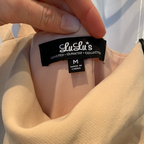 NWT: Lulu’s All Pepped Up Blush Peplum Top Size Medium - Picture 6 of 6